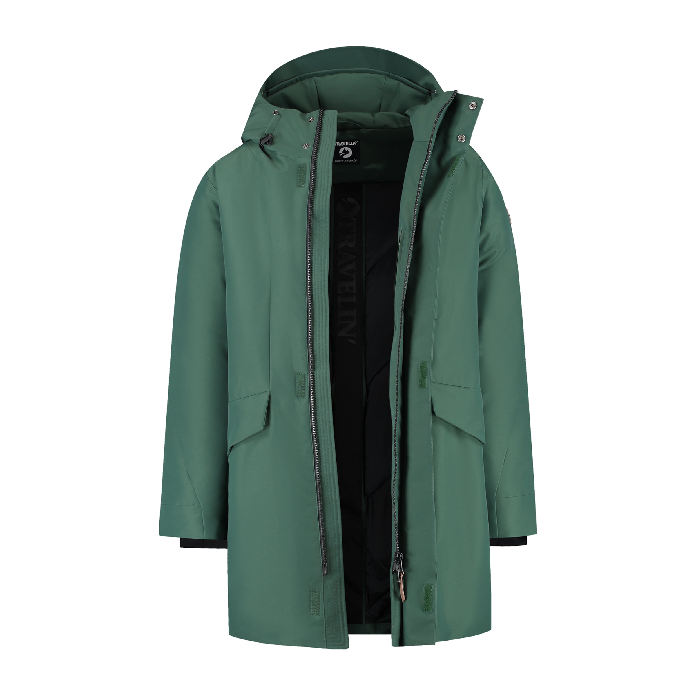 Travelin Winterparka 'Janson' in Grün