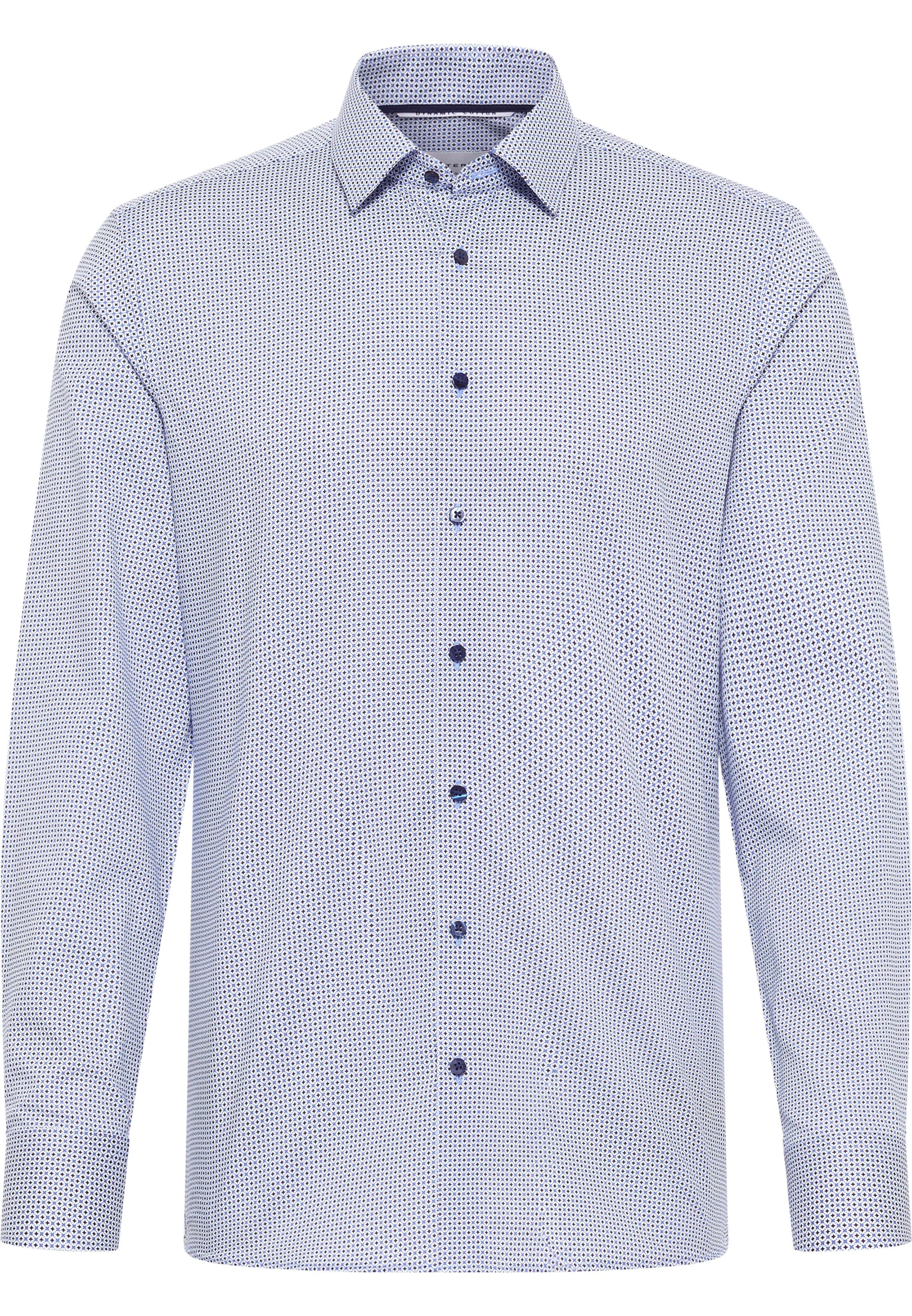 ETERNA Slim Fit Hemd in Blau: Vorderseite