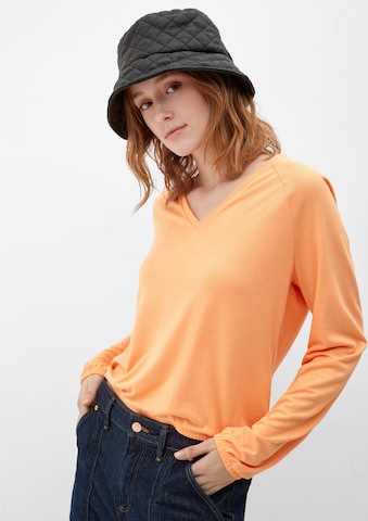 QS Shirt in Orange: Vorderseite