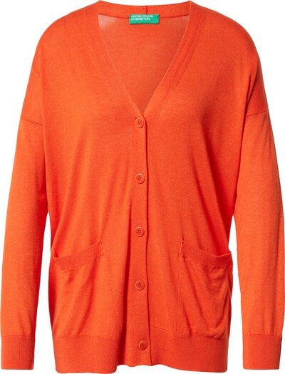 UNITED COLORS OF BENETTON Cardigan en orange foncé, Vue avec produit