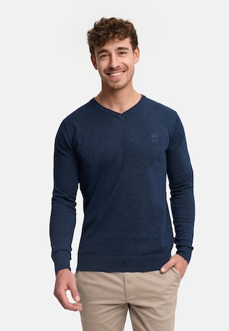 INDICODE JEANS Sweater 'Tikks' in Blue: front