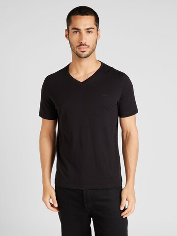 s.Oliver Shirt in Zwart: voorkant