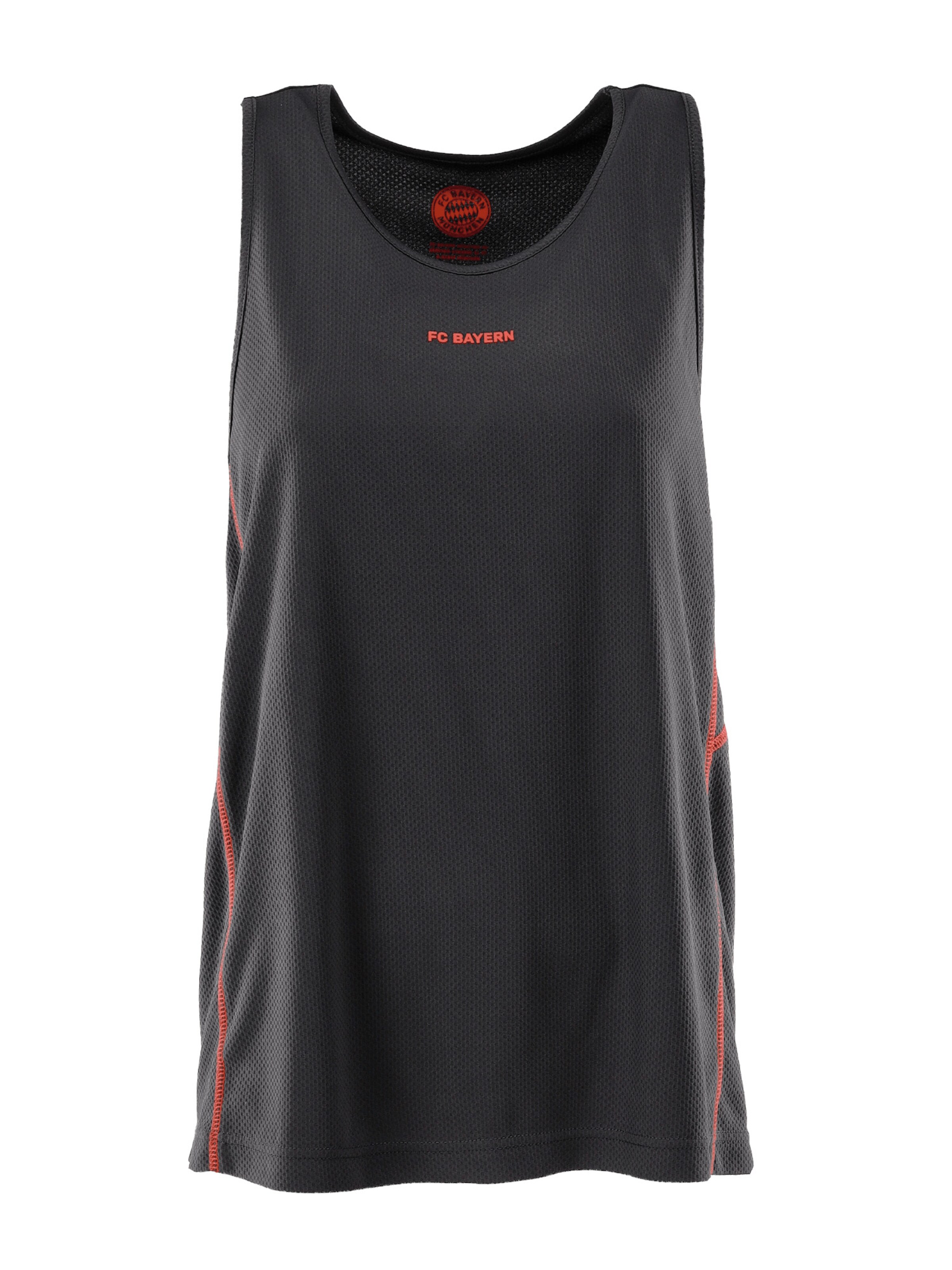 FC BAYERN MÜNCHEN Sporttop in Grau: Vorderseite