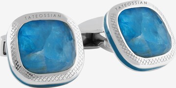 Tateossian London Cufflinks 'Doppione Cushion' in Blue: front