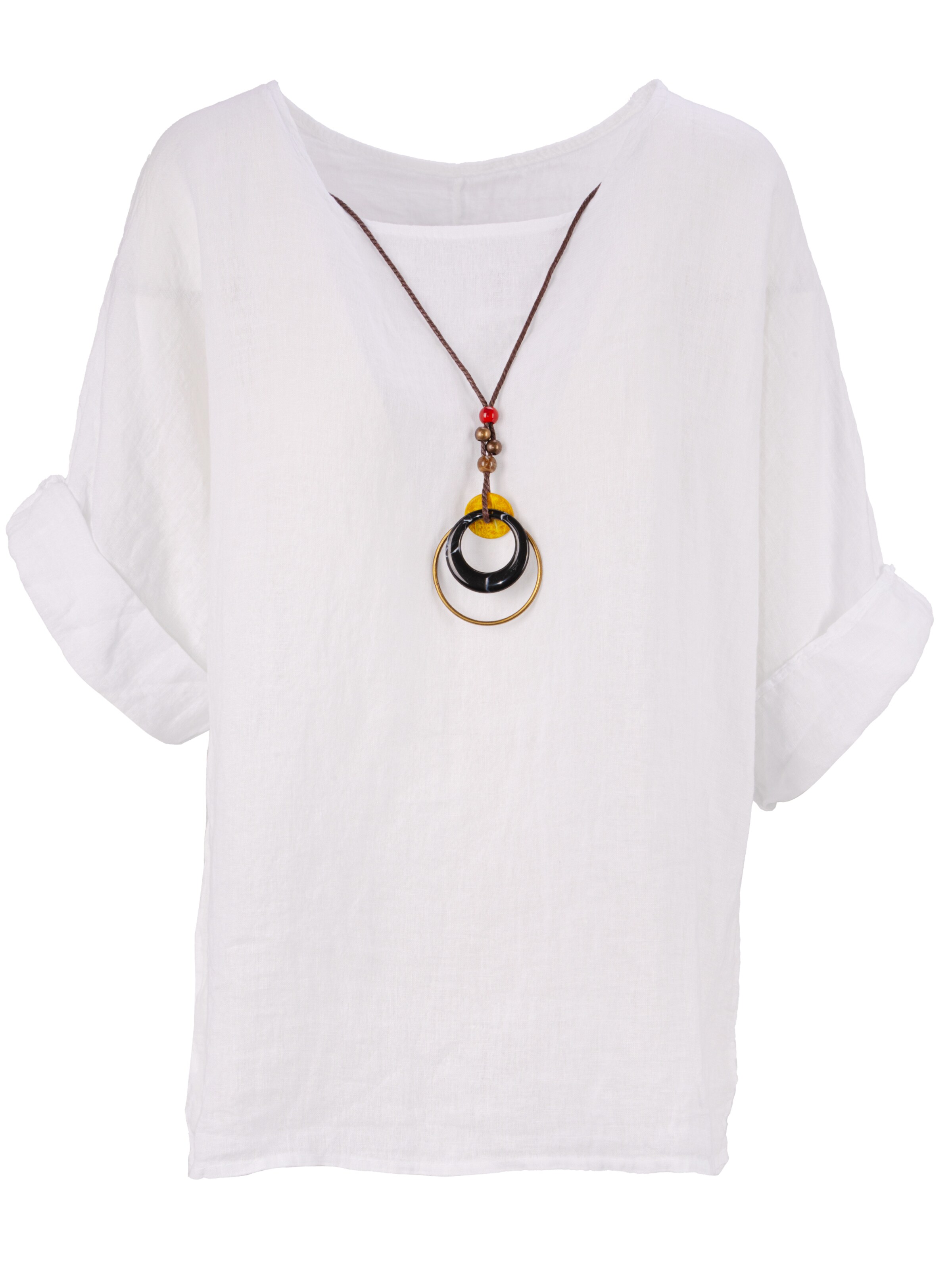 Seasons of April Bluse 'Lina' in Weiß: Vorderseite