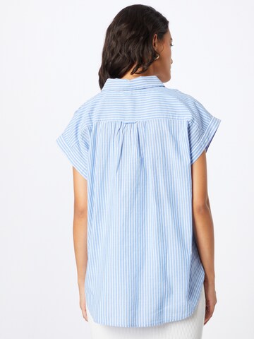 comma casual identity Bluse in Blau