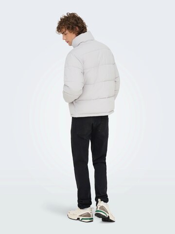 Veste d’hiver 'ONSPACK' Only & Sons en gris