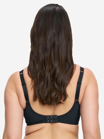 SUSA T-shirt Bra 'Porto' in Black