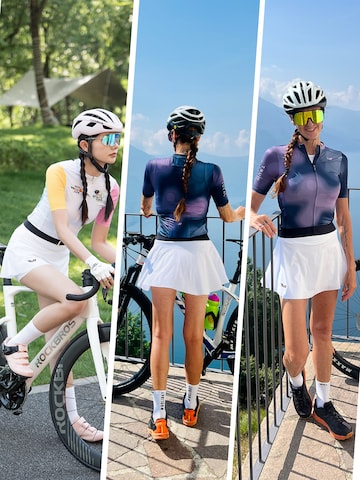 ROCKBROS Athletic Skorts in White: front