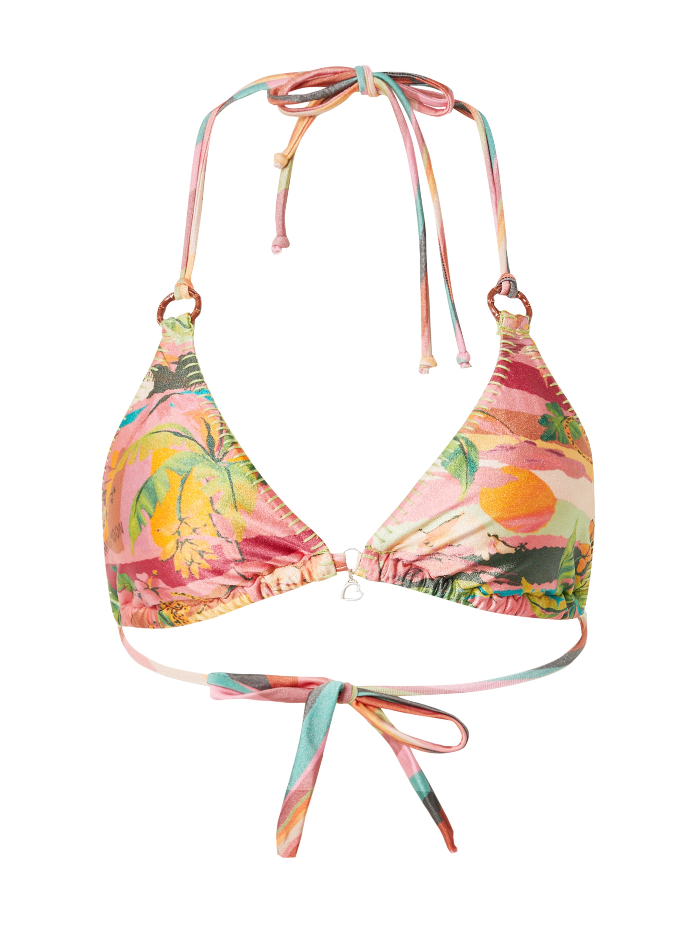 Banana Moon - Triángulo Top de bikini en rosa: frente