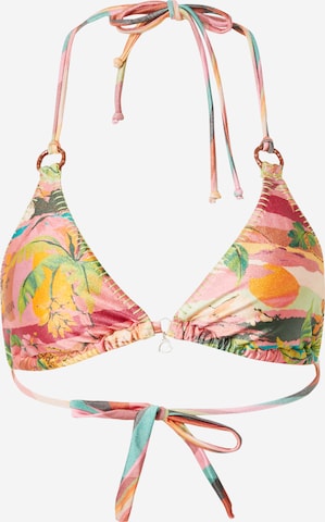 Banana Moon Triangle Bikini Top in Pink: front