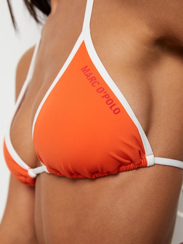 Marc O'Polo Triangel Triangel-Bikini-Top ' High Shine ' in Orange