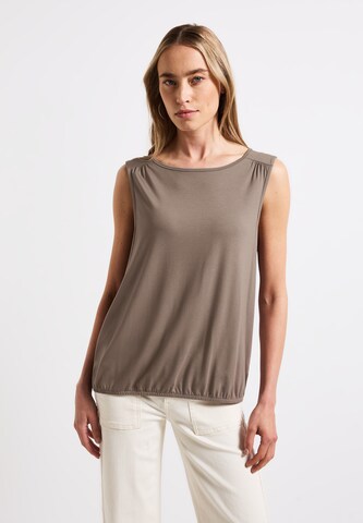 STREET ONE Top in Braun: Vorderseite