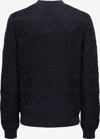 Only & Sons Sweater 'WADE' in Blue
