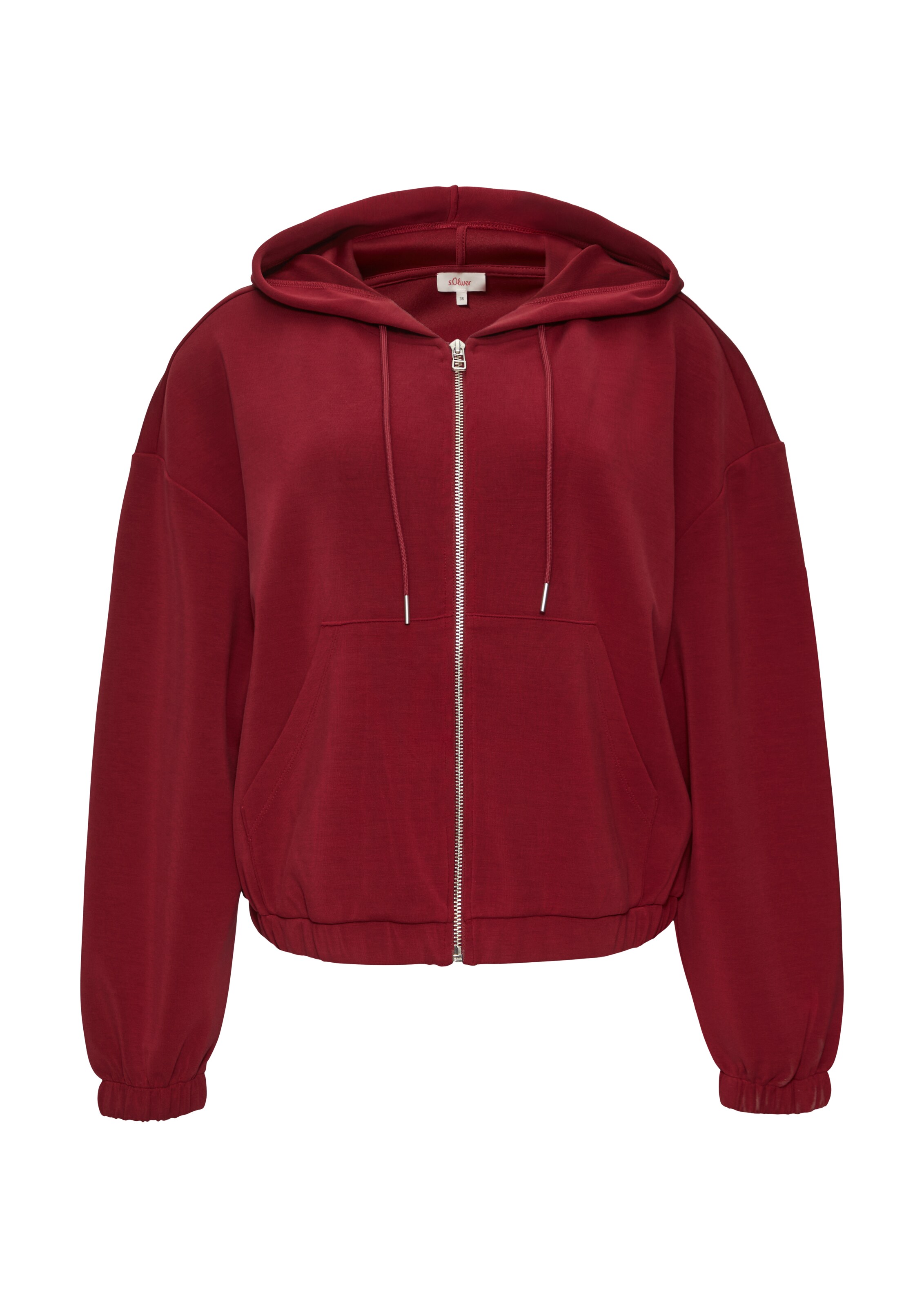 s.Oliver Zip-Up Hoodie in Red: front