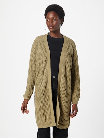 Noisy may Knit Cardigan 'CHARLIE' in Green: front