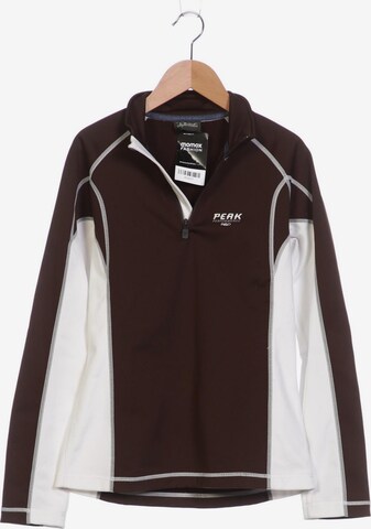 PEAK PERFORMANCE Sweatshirt & Zip-Up Hoodie in M in Brown: front