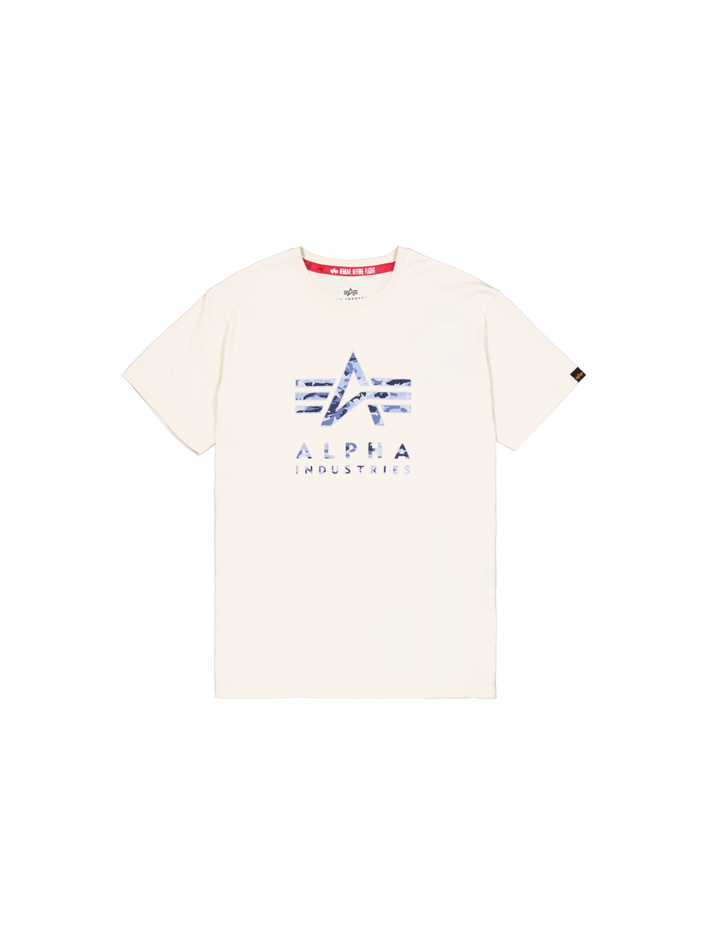 balts ALPHA INDUSTRIES T-Krekls: no priekšpuses