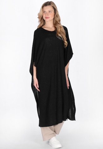 usha WHITE LABEL Cape 'Minimalistic' in Black
