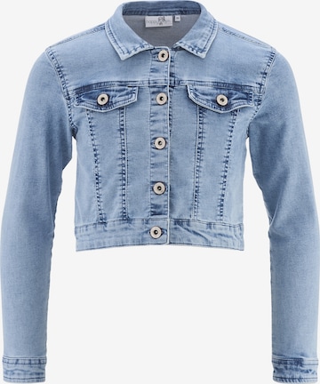 happy girls Between-Season Jacket in Blue: front
