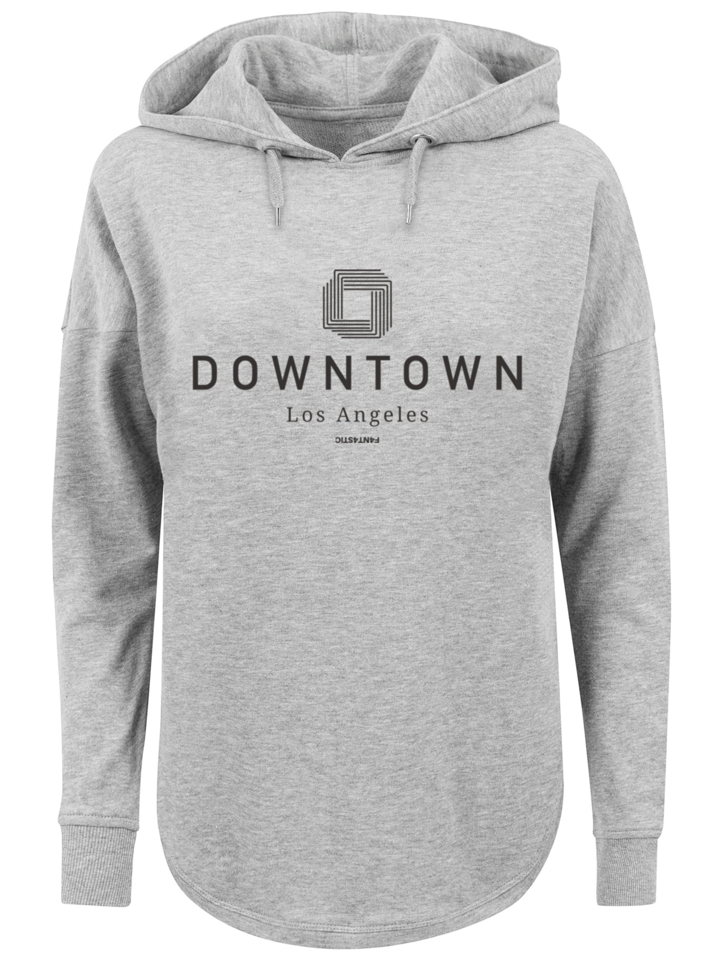 F4NT4STIC Sweatshirt 'Downtown LA' in grau / schwarz, Produktansicht