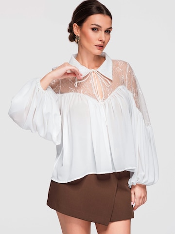 Camicia da donna di Ombre in bianco