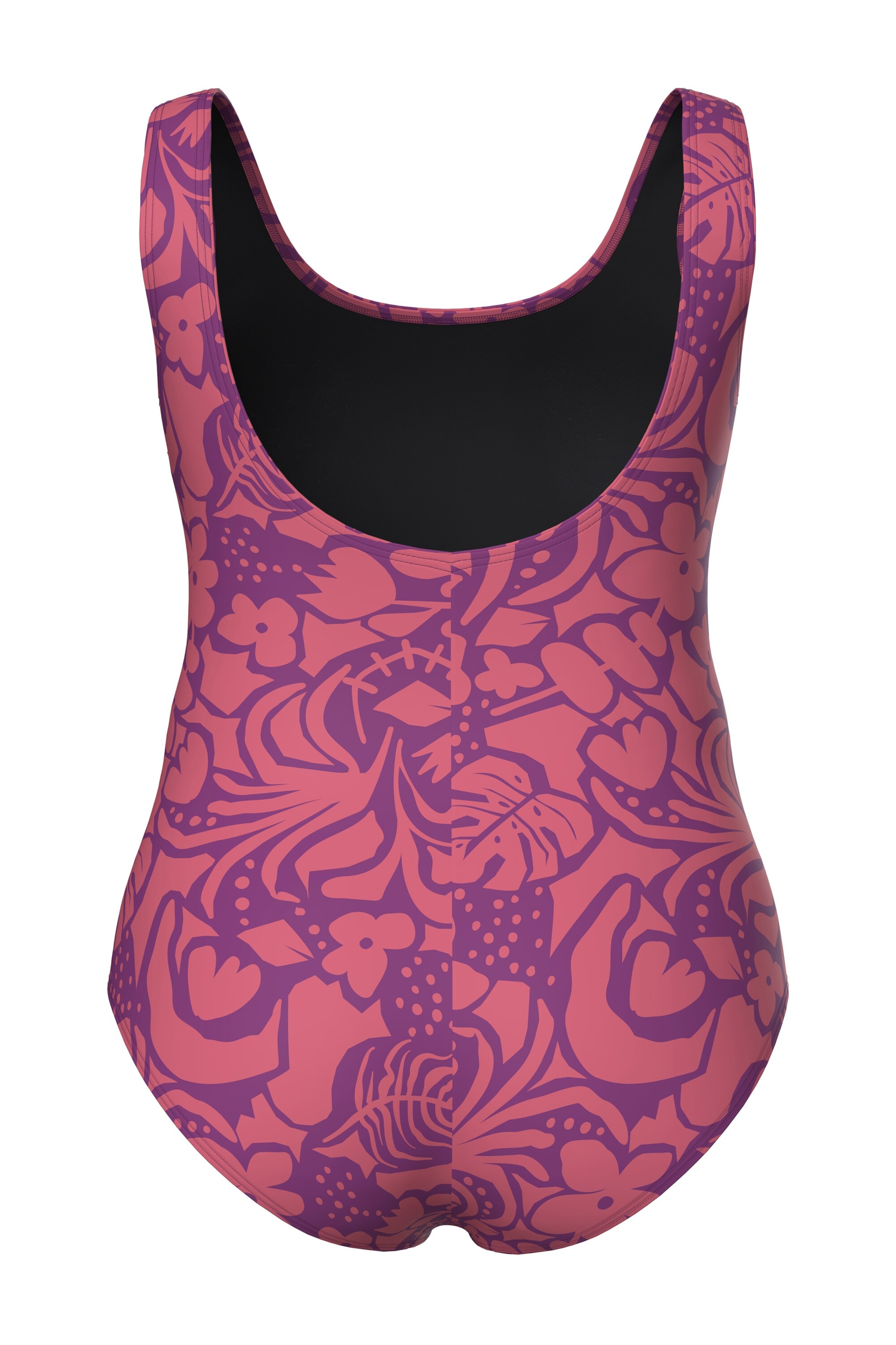 Ulla Popken Bralette Swimsuit in Red