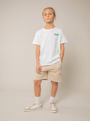 T-Shirt 'Janeiro' Deeluxe en blanc