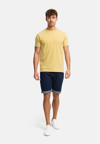 T-Shirt ' INHerbst ' INDICODE JEANS en jaune