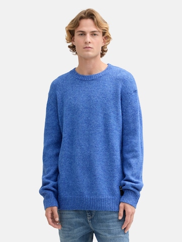 TOM TAILOR DENIM Trui in Blauw: voorkant