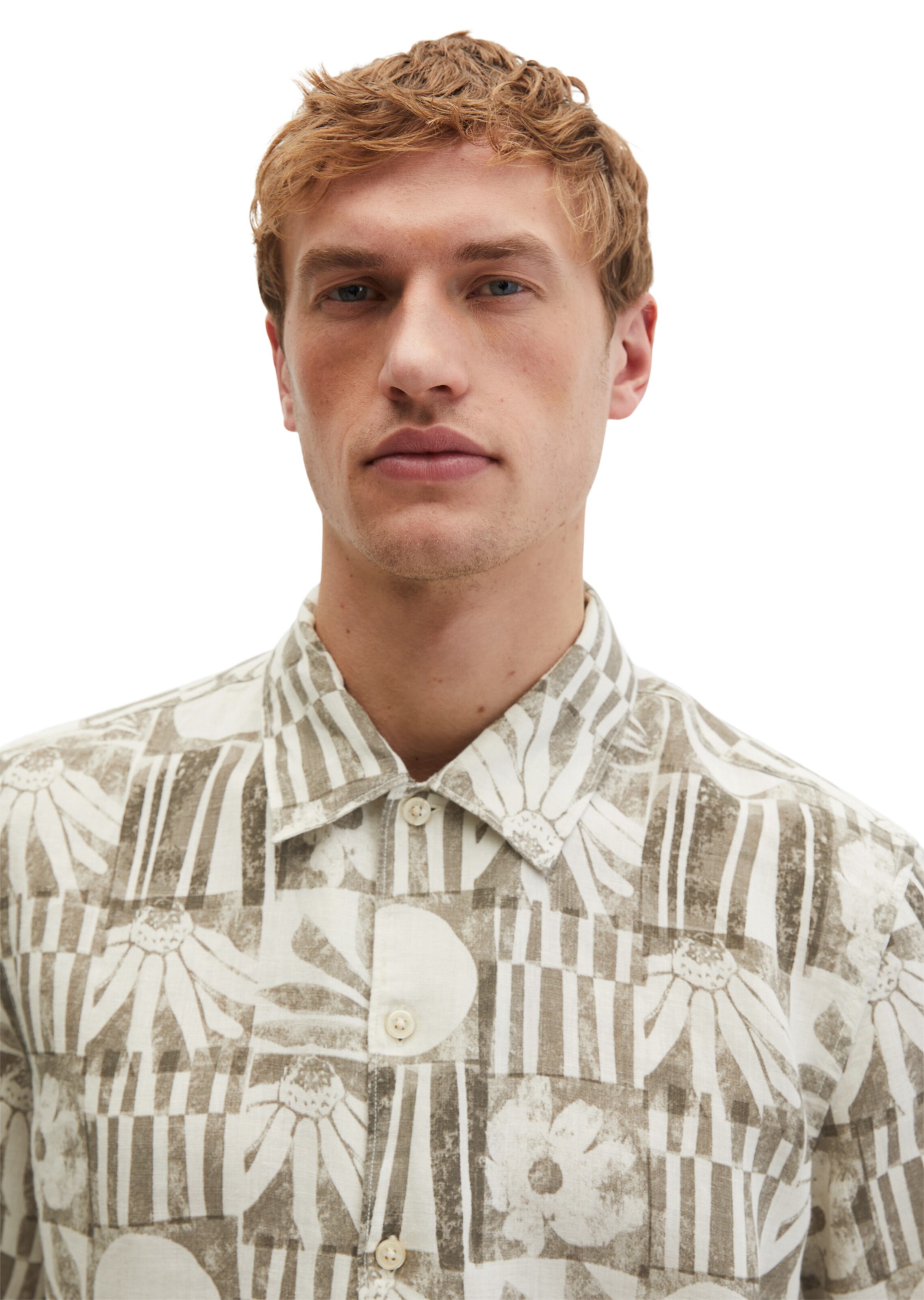 Marc O'Polo Regular fit Button Up Shirt in Brown