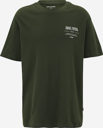 Jack & Jones Plus Футболка 'JJEURBAN EDGE STUDIO' в Зеленый: спереди