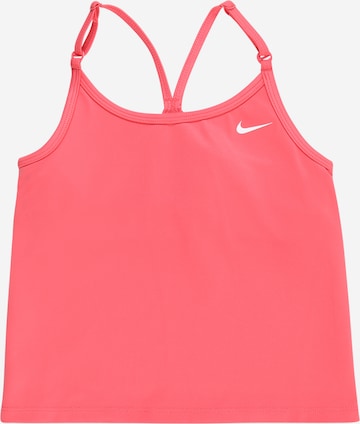 Sport top de la NIKE pe portocaliu: față