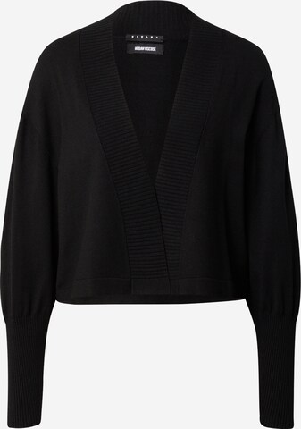 Sisley Knit Cardigan in Black: front