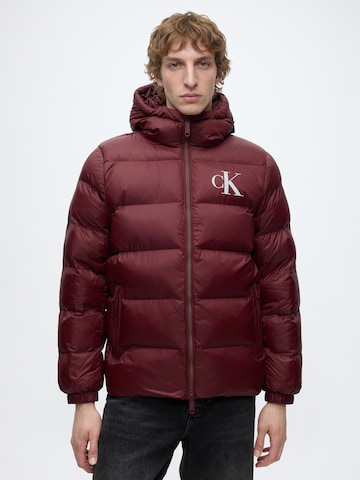 Veste mi-saison Calvin Klein Jeans en rouge : devant