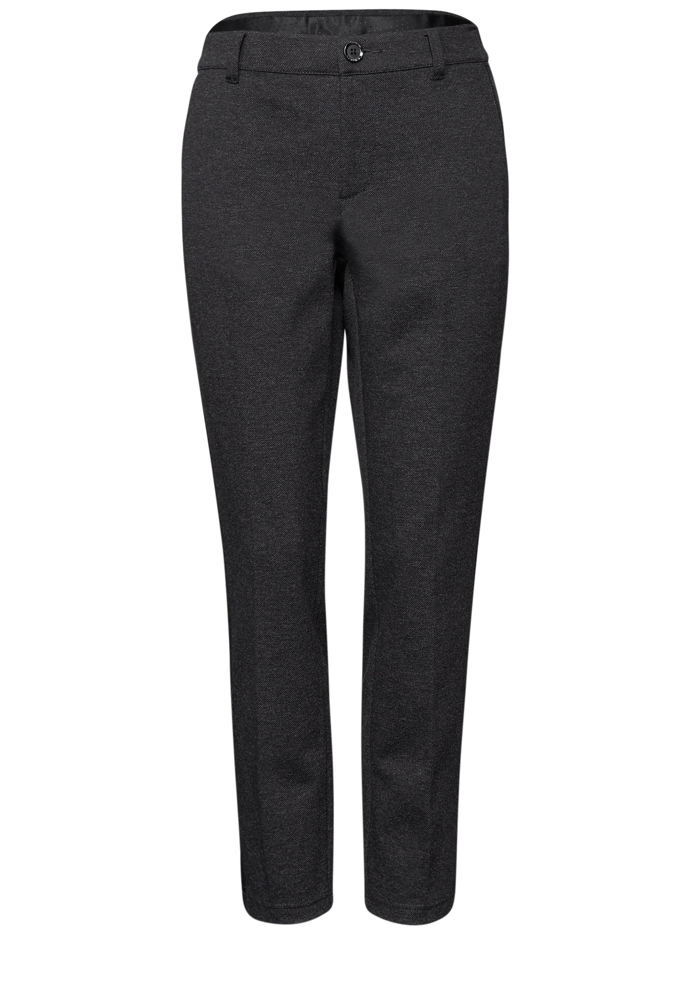 STREET ONE Slimfit Hose in Schwarz: Vorderseite