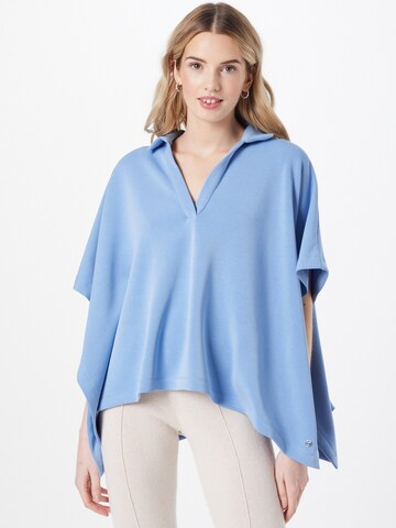 COMMA Cape in Blauw: voorkant