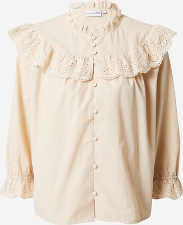 PULZ Jeans Blouse 'LILIBET' in Beige: front