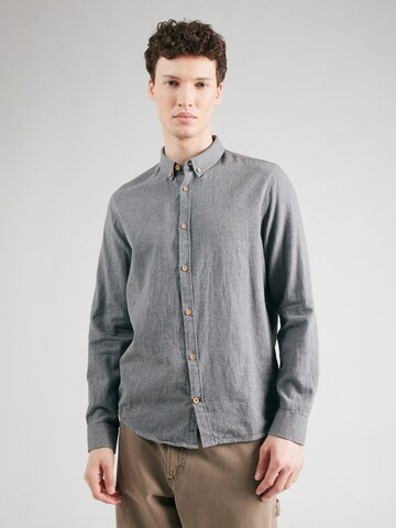 Coupe regular Chemise 'Johan Diego' Kronstadt en gris : devant
