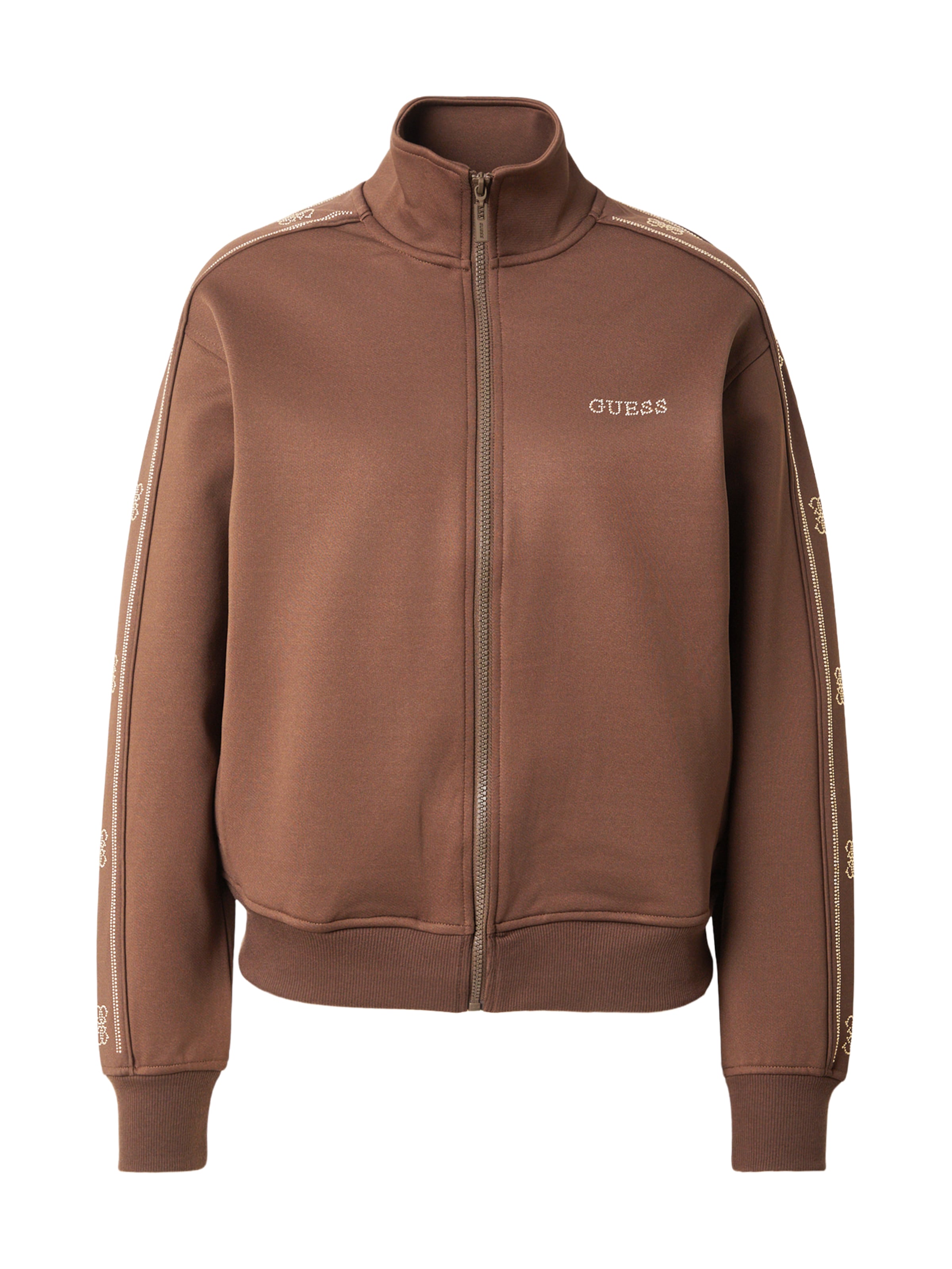 GUESS Bluza rozpinana 'OCTAVIA' w kolorze brązowy: przód