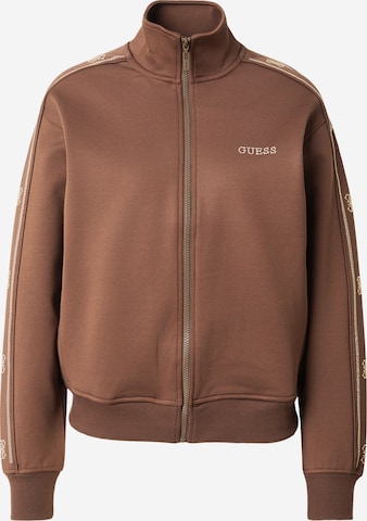 GUESS Bluza rozpinana 'OCTAVIA' w kolorze brązowy: przód