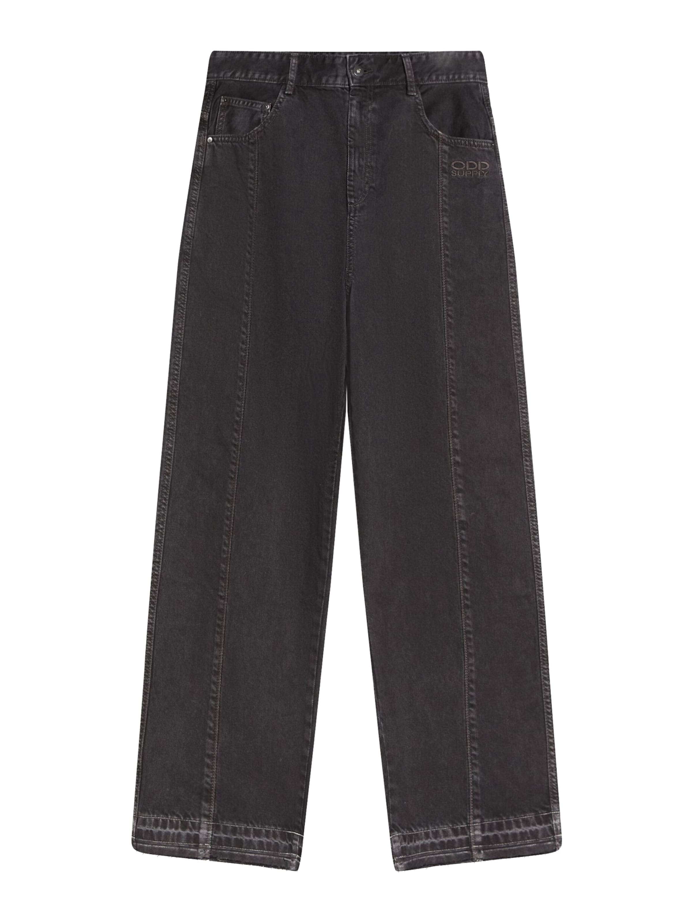 Bershka Baggy Jeans in Schwarz: Vorderseite