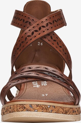 REMONTE Strap Sandals in Brown