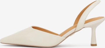 Escarpins Kazar en blanc : devant