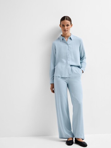 SELECTED FEMME Loose fit Trousers 'Viva-Gulia' in Blue