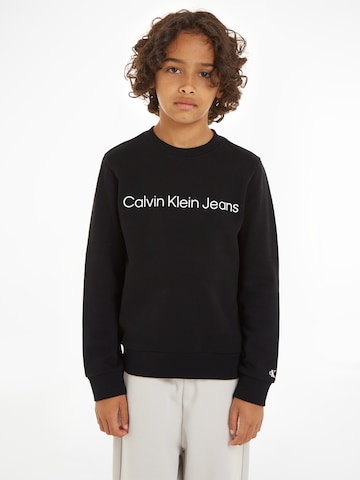 Sweat Calvin Klein Jeans en noir : devant