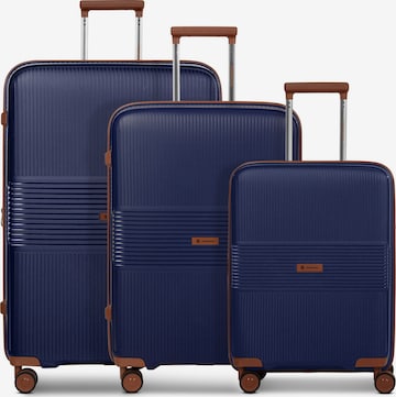 Farmhood Suitcase Set 'Eco Edition' in Blue: front