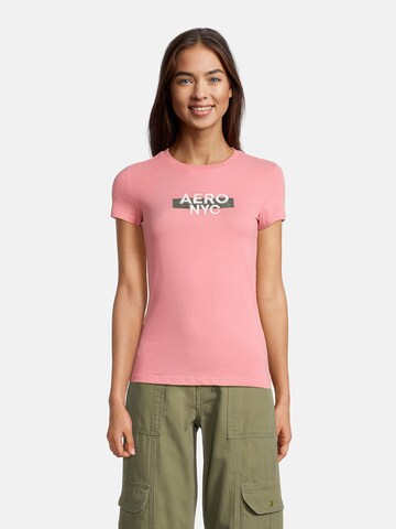 T-shirt 'JUL' AÉROPOSTALE en rose : devant