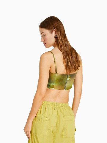 Bershka Top w kolorze zielony
