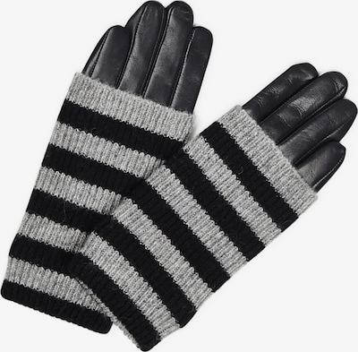 MARKBERG Fingerhandschuhe in grau / schwarz, Produktansicht